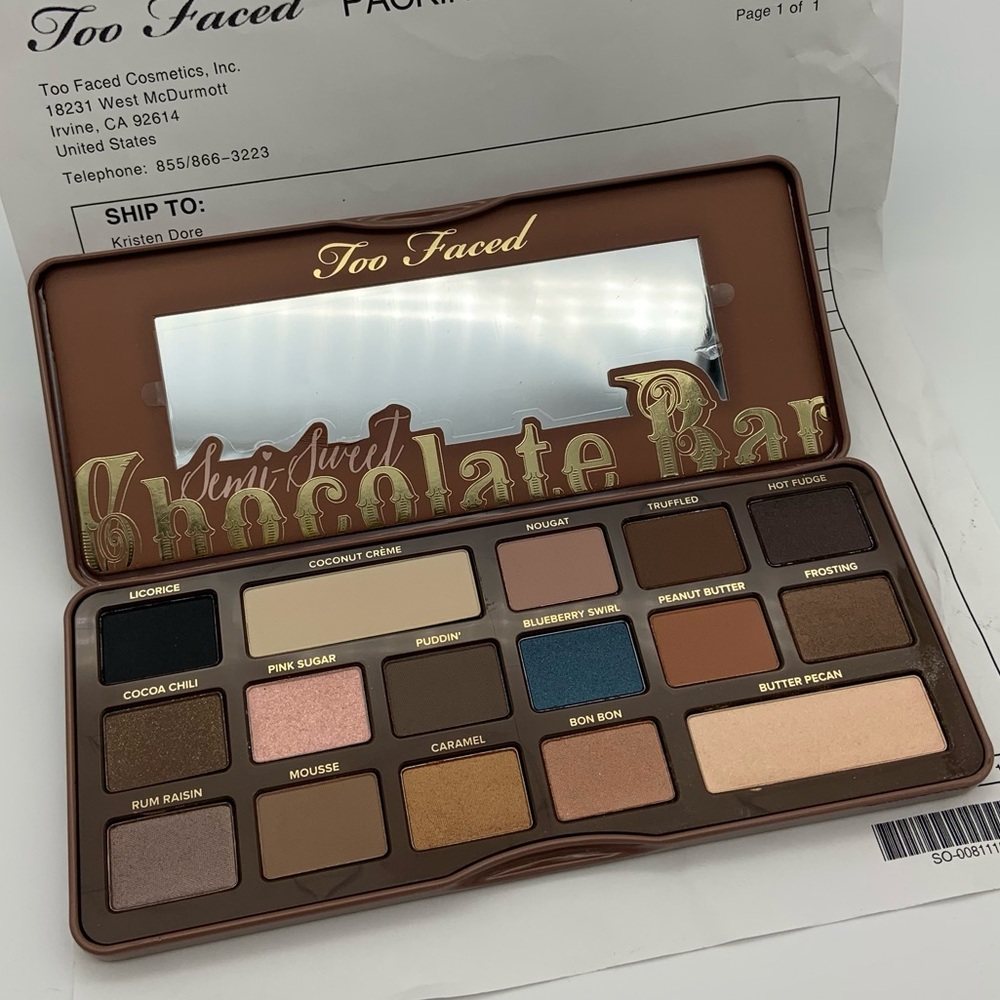 NIB Too Faced Semi Sweet Eyeshadow Palette